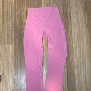 Lululemon Athletica Pink Leggings High Waist Stretch